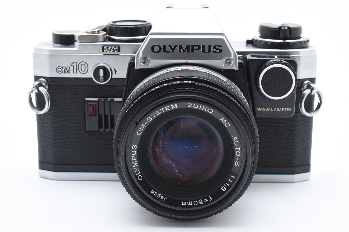 Olympus OM-10 Film Camera Zuiko MC Auto-S 50mm f/1.8 Lens From JAPAN【Exc+3】