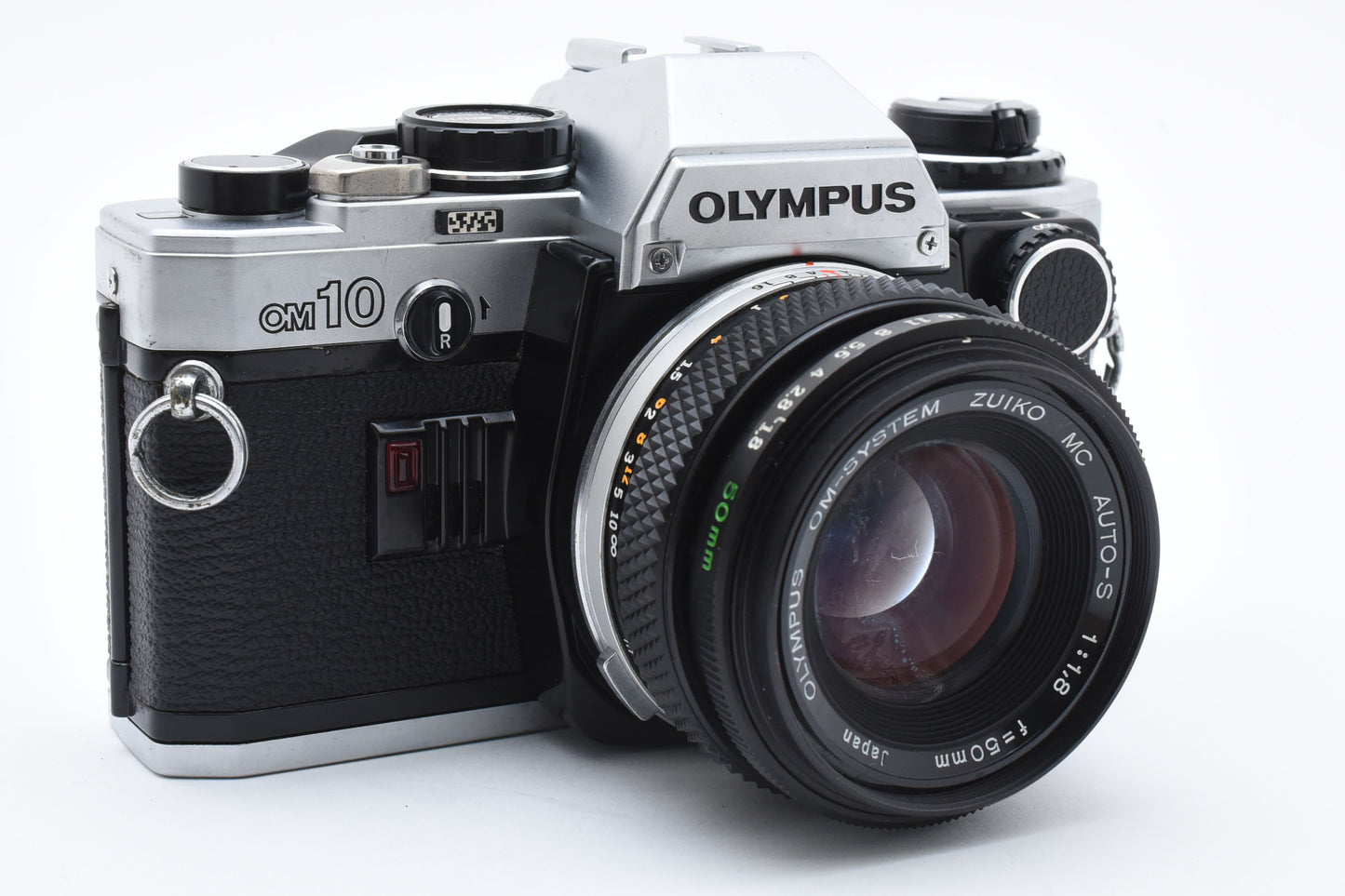 Olympus OM-10 Film Camera Zuiko MC Auto-S 50mm f/1.8 Lens From JAPAN【Exc+3】