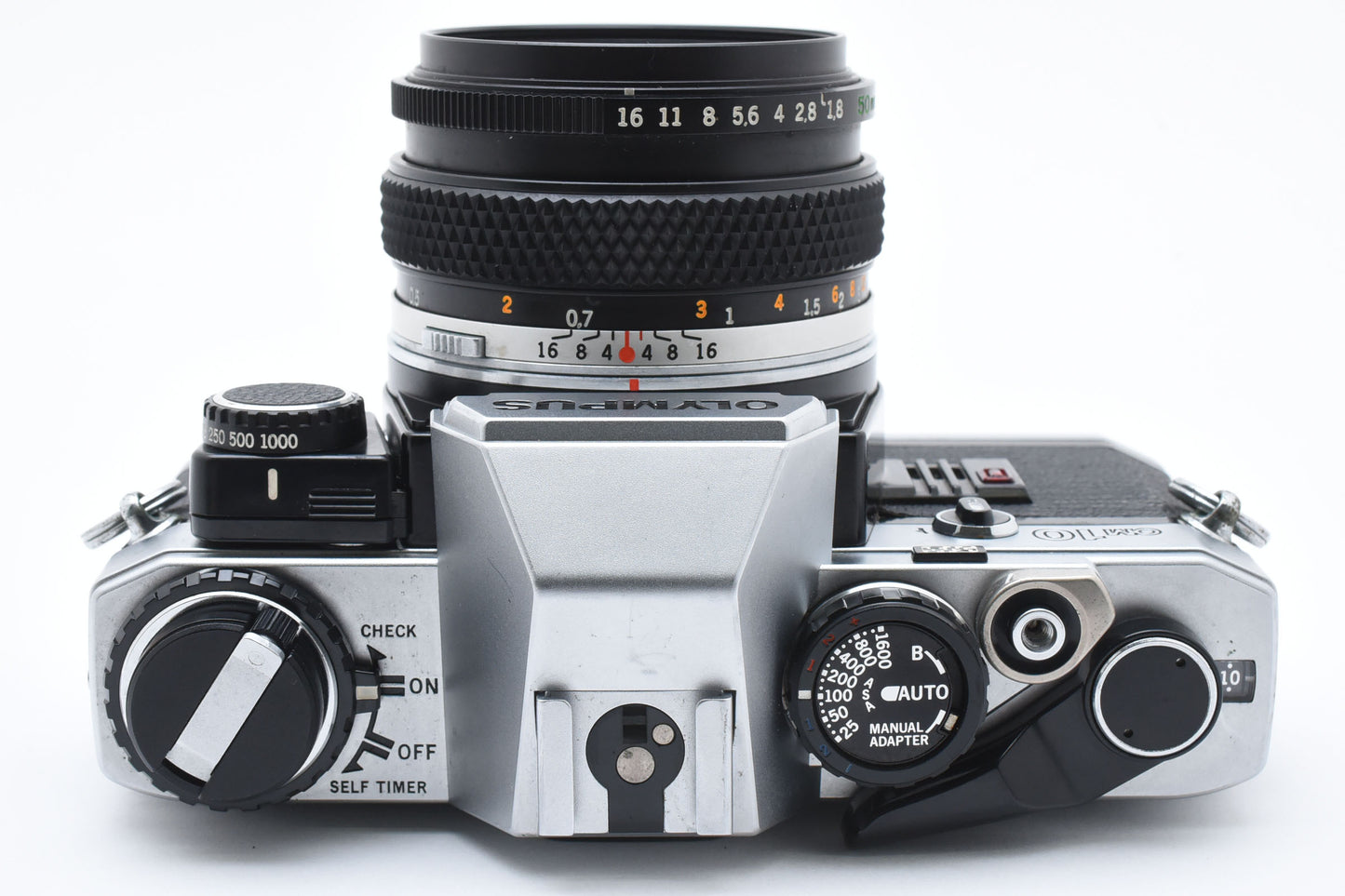 Olympus OM-10 Film Camera Zuiko MC Auto-S 50mm f/1.8 Lens From JAPAN【Exc+3】