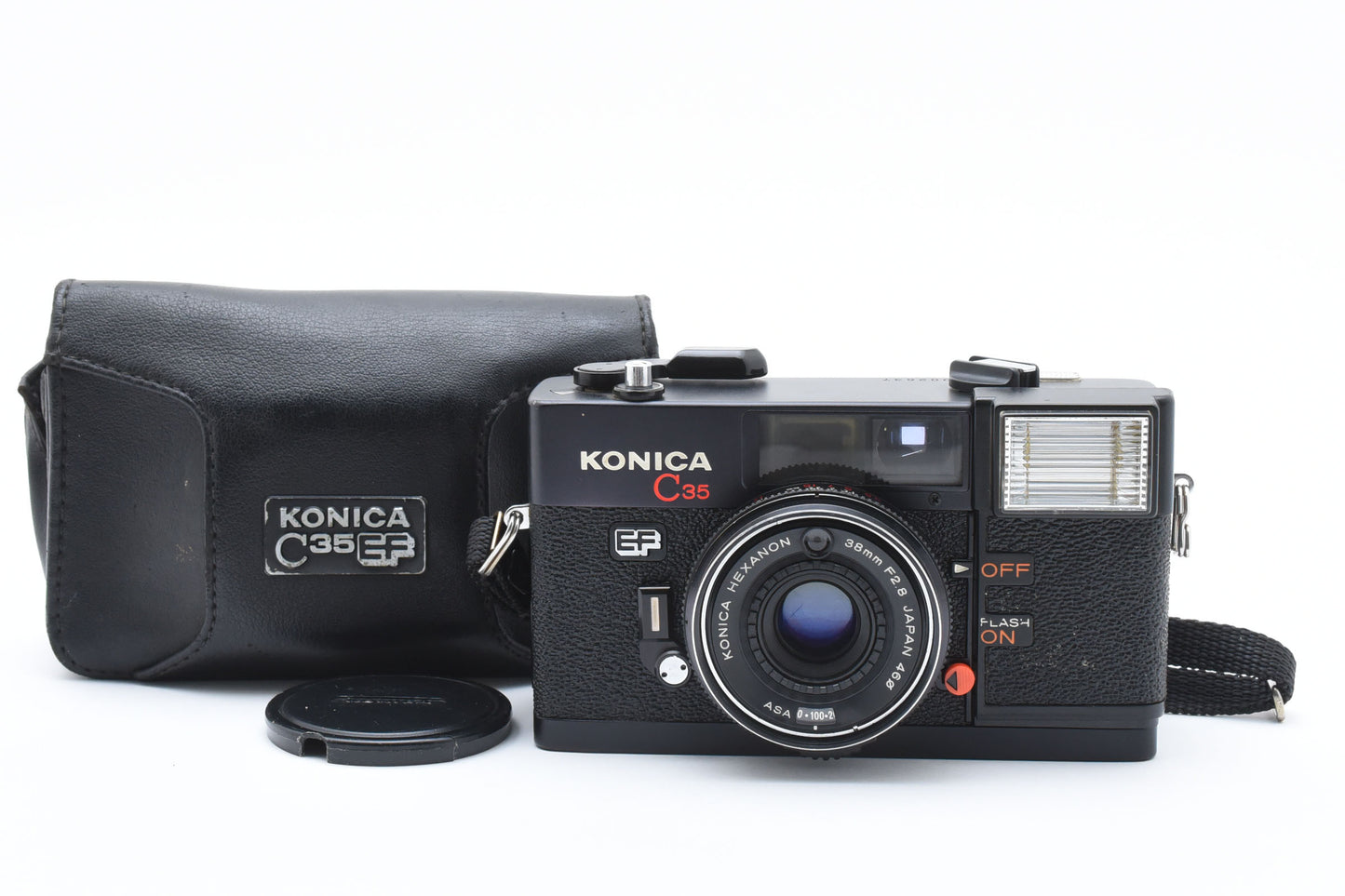 Konica C35 Point&Shoot 35mm Film Camera EF 38mm f2.8 Lens From JAPAN【Exc+5】