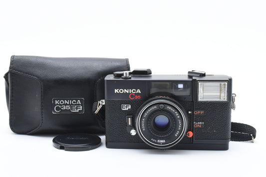 Konica C35 Point&Shoot 35mm Film Camera EF 38mm f2.8 Lens From JAPAN【Exc+5】