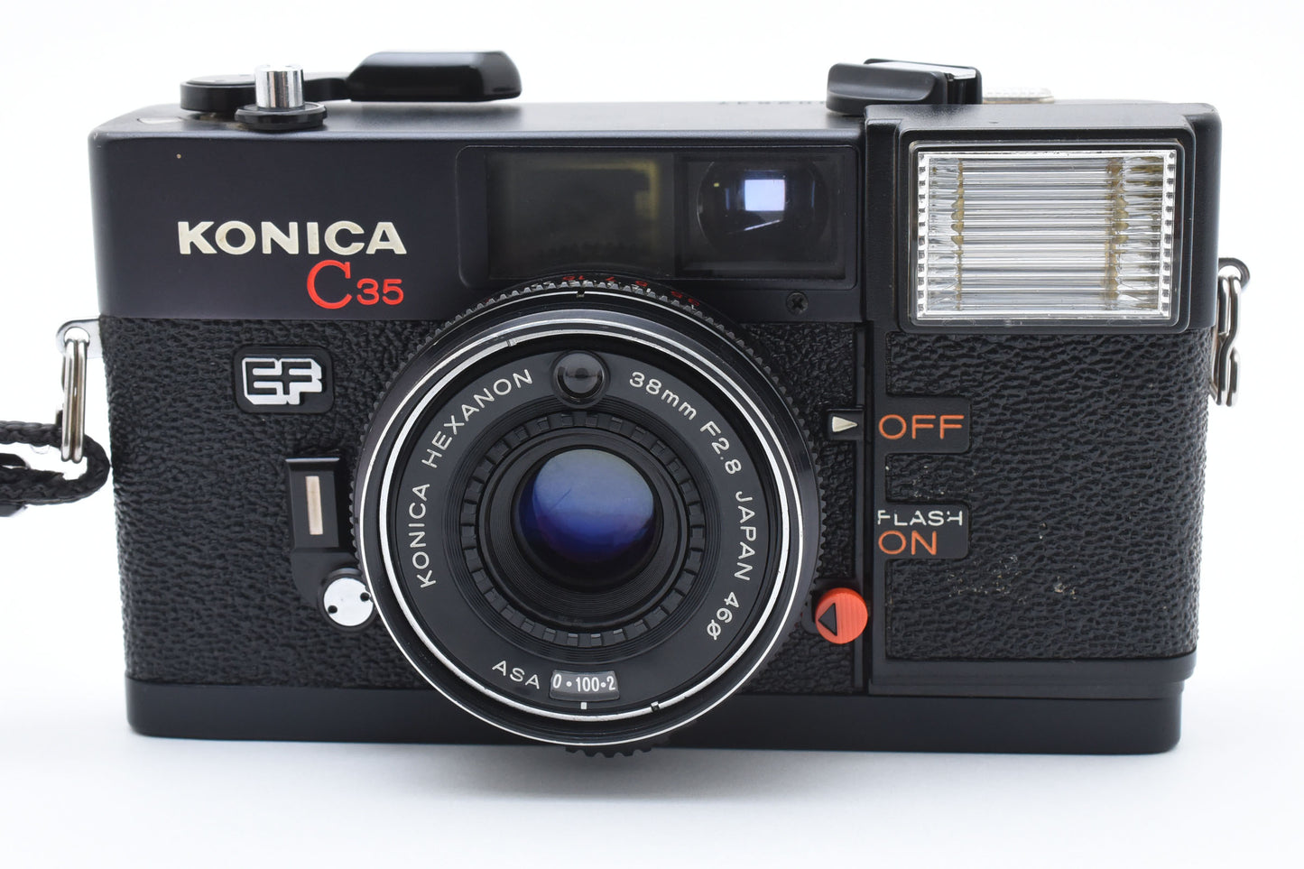 Konica C35 Point&Shoot 35mm Film Camera EF 38mm f2.8 Lens From JAPAN【Exc+5】