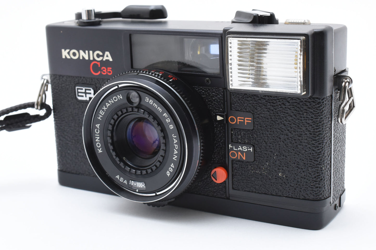 Konica C35 Point&Shoot 35mm Film Camera EF 38mm f2.8 Lens From JAPAN【Exc+5】