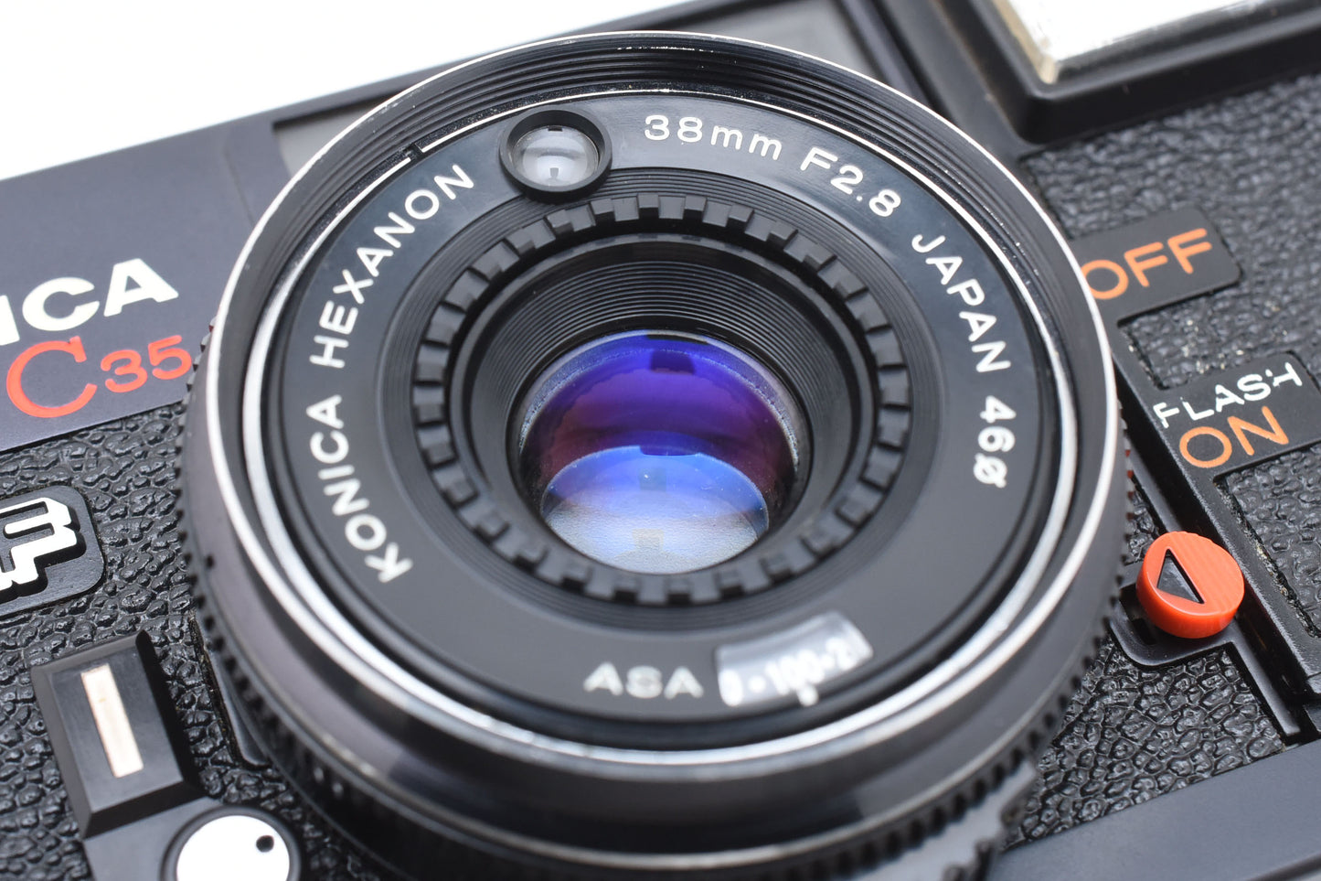 Konica C35 Point&Shoot 35mm Film Camera EF 38mm f2.8 Lens From JAPAN【Exc+5】