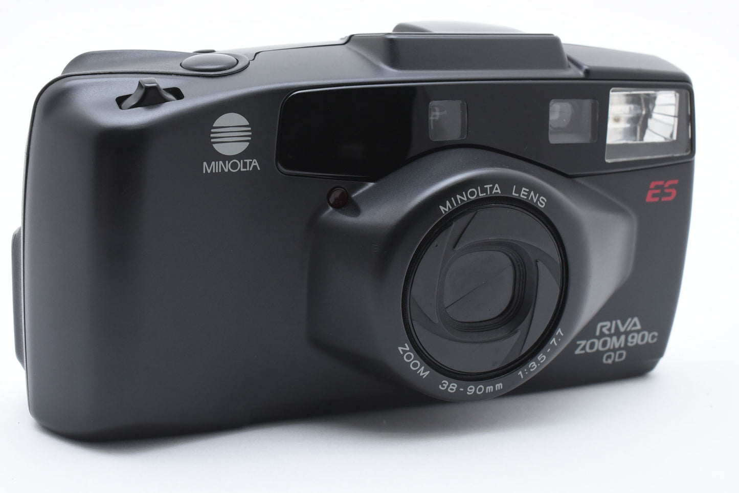 Minolta Riva Zoom 90C QD Black 35mm Film Camera 38-90mm f/3.5-7.7 Lens【Exc+5】