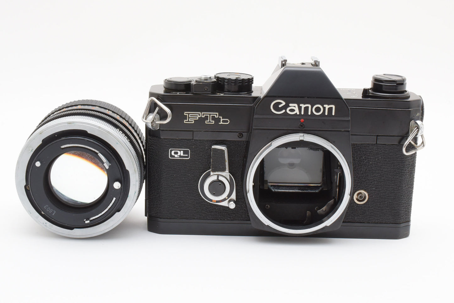 Canon FTb QL 35mm SLR Film Camera Rare Black FD Lends 50mm f/1.4 JAPAN 【Exc+3】