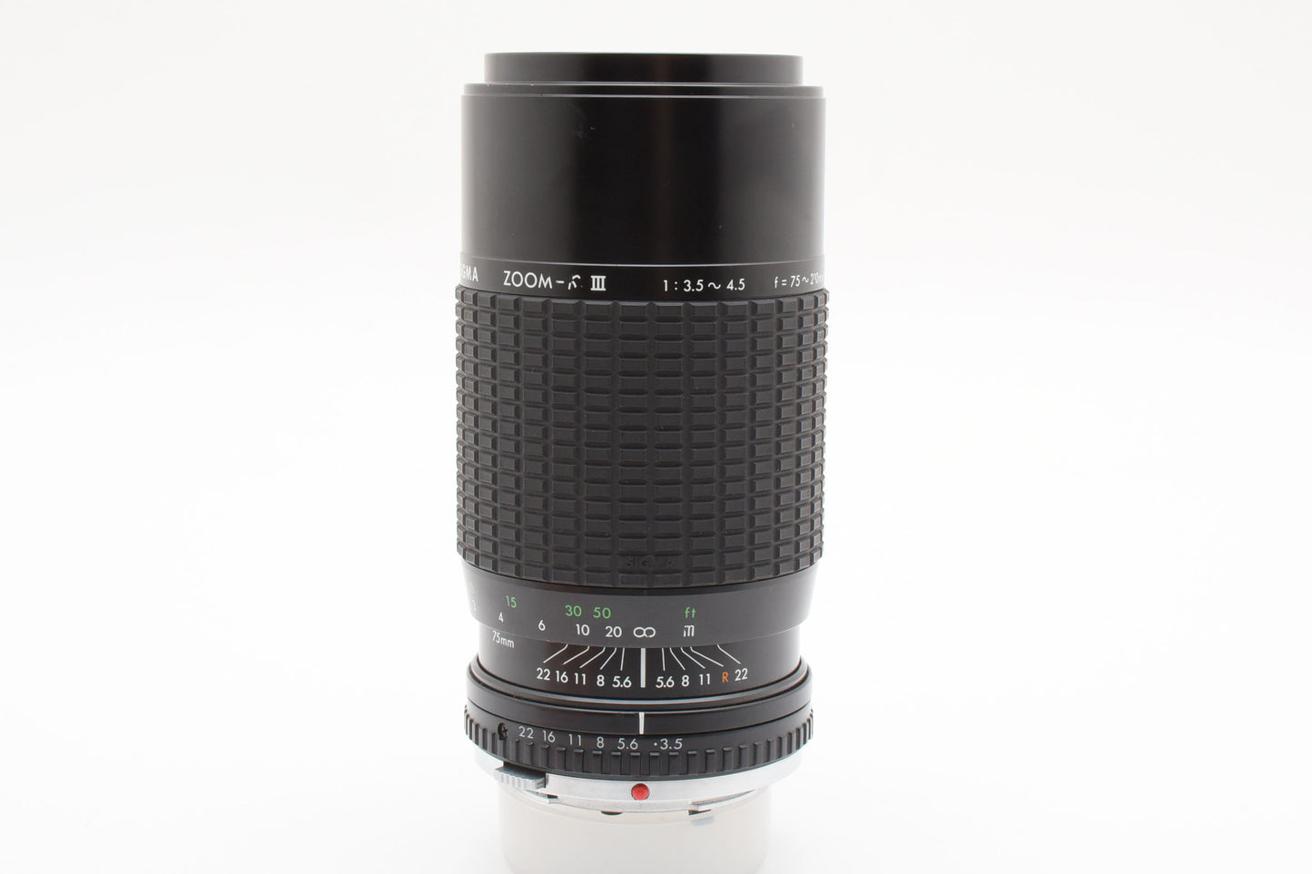 SIGMA Zoom K-III 75-210mm f/3.5-4.5 Lens for Olympus OM Mount Camera　【Exc+5】