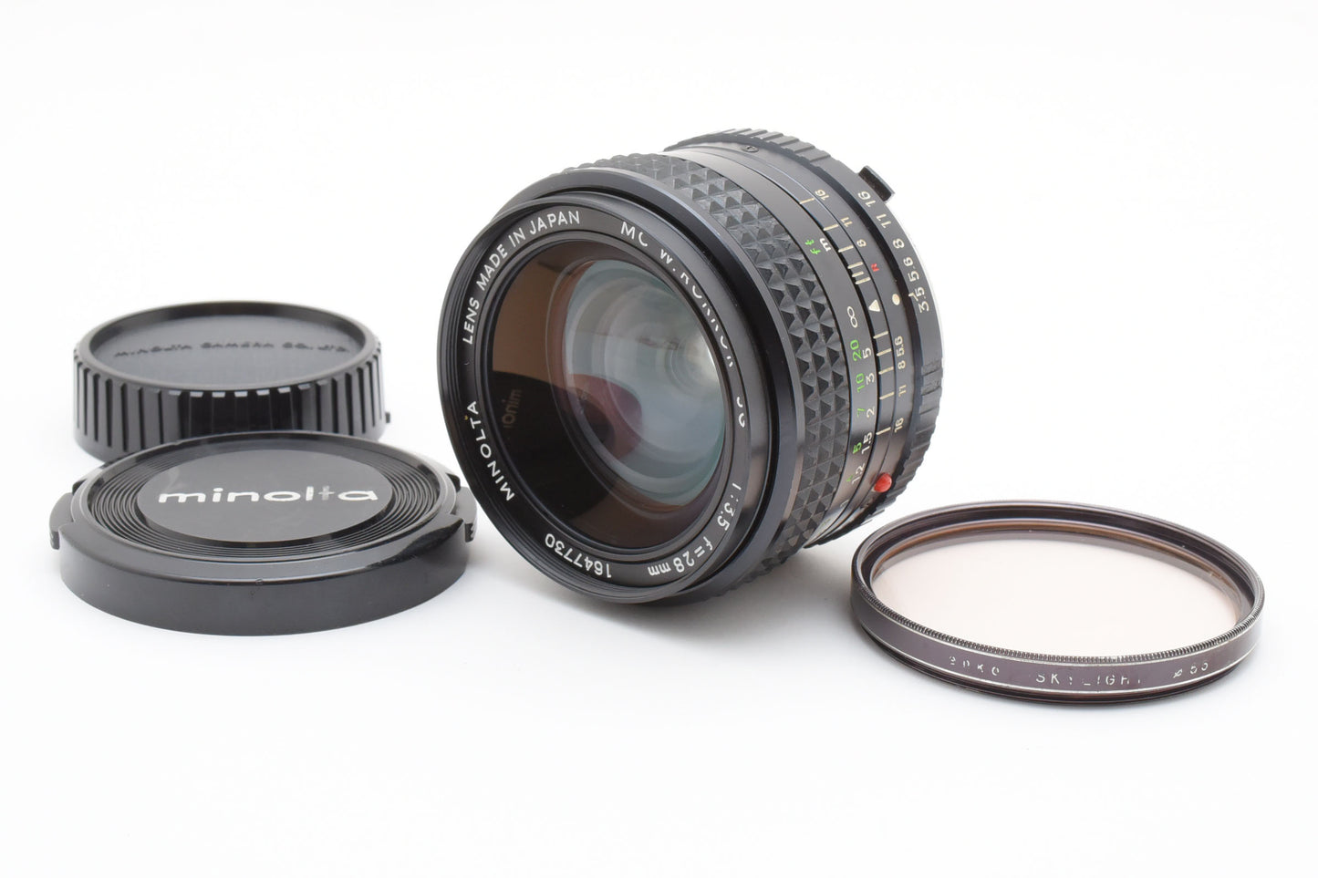 MINOLTA MC W.ROKKOR-SG 28mm f/3.5 Wide Angle Lens From Japan【Exc+5】