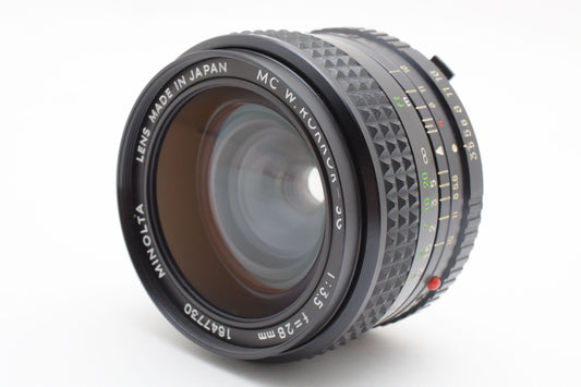 MINOLTA MC W.ROKKOR-SG 28mm f/3.5 Wide Angle Lens From Japan【Exc+5】