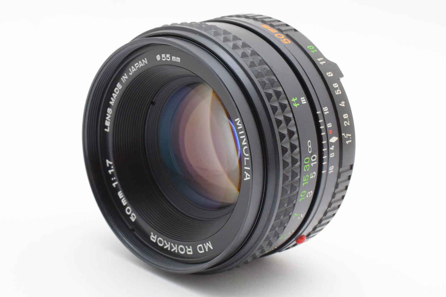 MINOLTA MD Rokkor 50mm F/1.7 Standard Prime Lens From JAPAN【Exc+5】