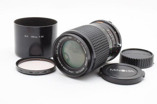 Minolta MC Tele Rokkor-QD 135mm f3.5 Manual Focus Lens From JAPAN 【Exc+4】