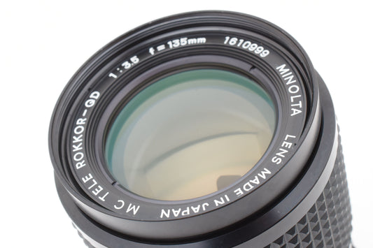 Minolta MC Tele Rokkor-QD 135mm f3.5 Manual Focus Lens From JAPAN 【Exc+4】