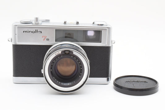 Minolta Hi Matic 7S Rangefinder Film Camera Rokkor PF 45mm f/1.8 Lens【Very Good】