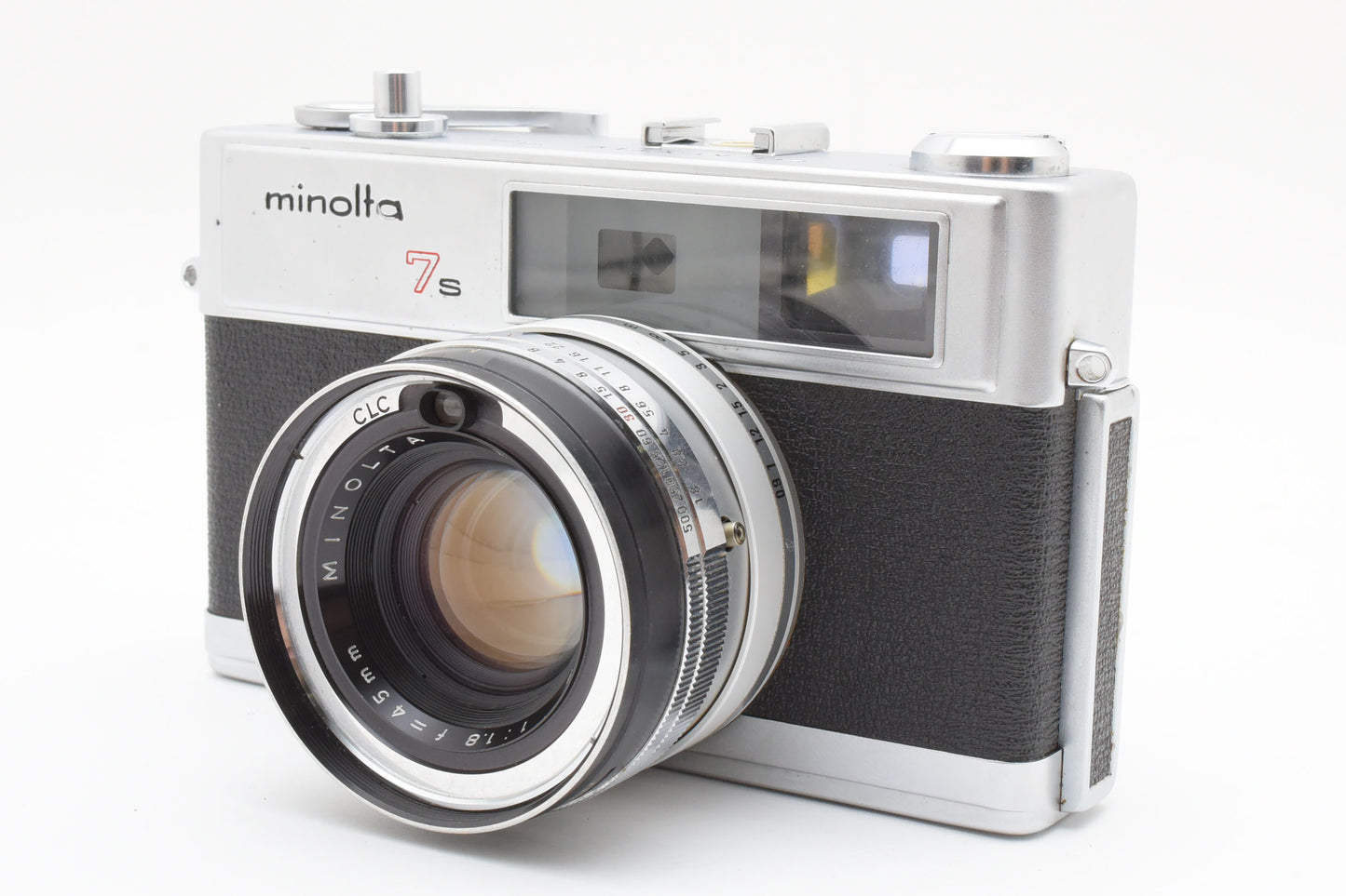 Minolta Hi Matic 7S Rangefinder Film Camera Rokkor PF 45mm f/1.8 Lens【Very Good】