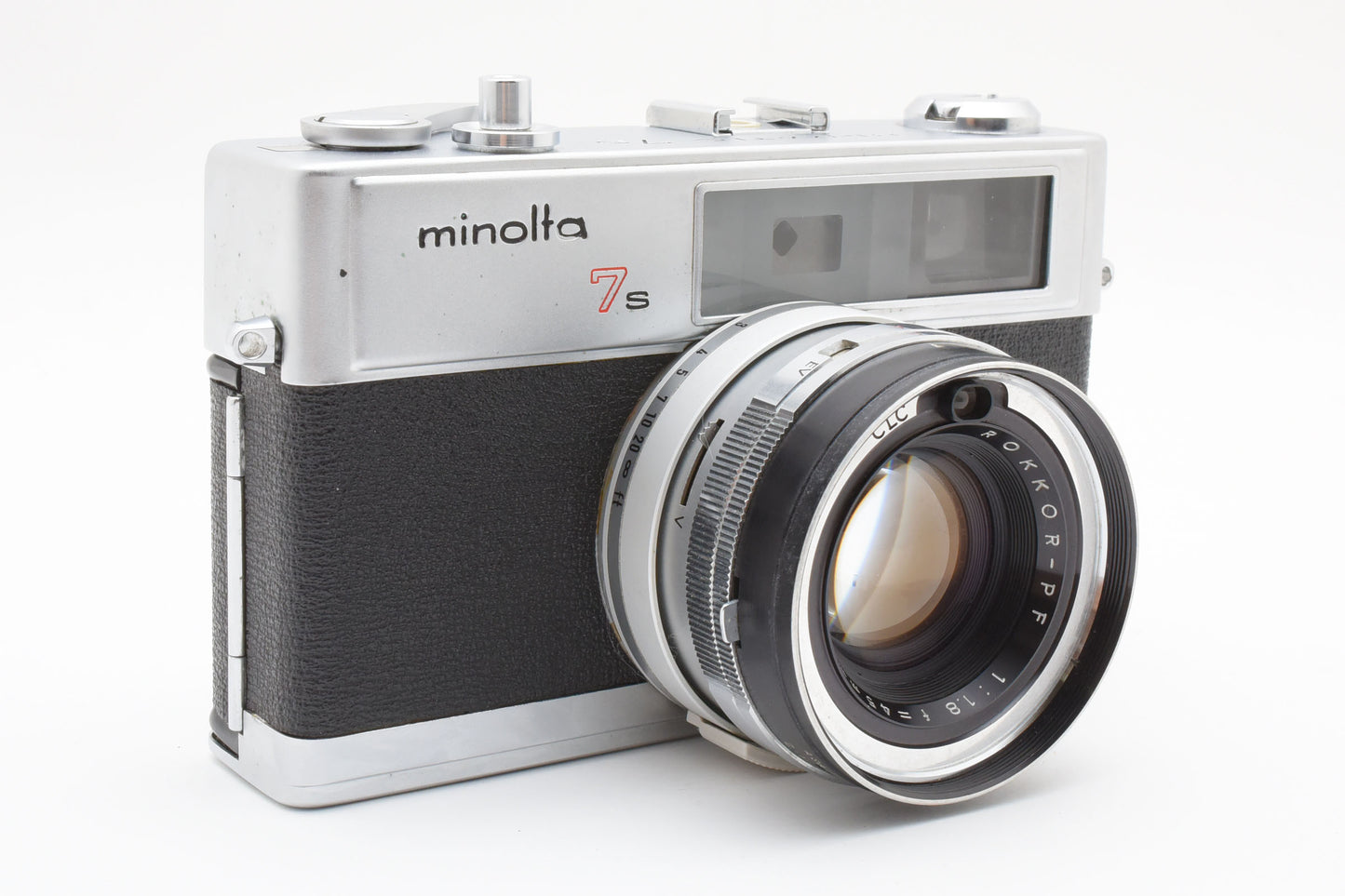 Minolta Hi Matic 7S Rangefinder Film Camera Rokkor PF 45mm f/1.8 Lens【Very Good】