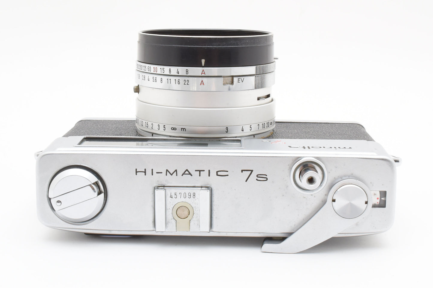 Minolta Hi Matic 7S Rangefinder Film Camera Rokkor PF 45mm f/1.8 Lens【Very Good】