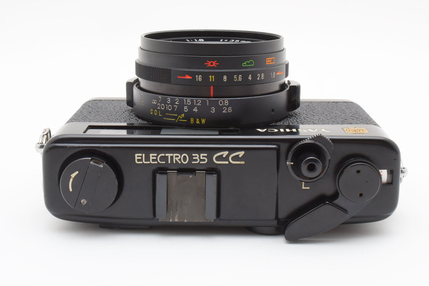 Yashica Electro 35CC Black Rangefinder Film Camera 35mm f/1.8 Lens　【Exc+4】