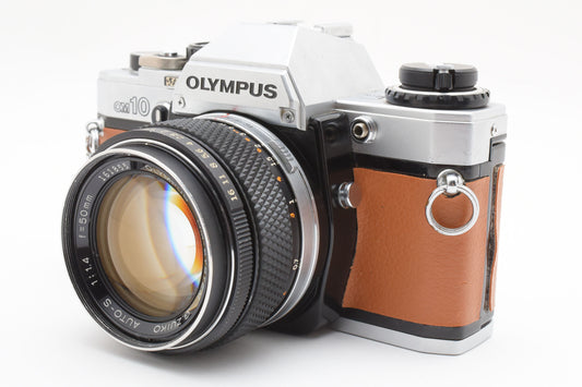 Olympus OM10 SLR 35mm Film Camera 50mm 1.4 - G.Zuiko Lens From JAPAN　【Exc+5】