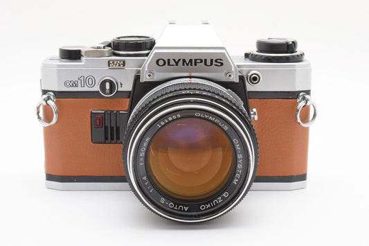Olympus OM10 SLR 35mm Film Camera 50mm 1.4 - G.Zuiko Lens From JAPAN　【Exc+5】