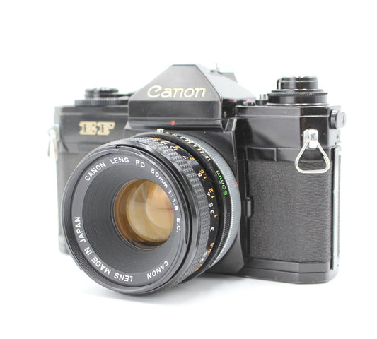 Canon EF Black 35mm SLR Film Camera FD 50mm F1.8 S.C. Lens from Japan【Exc+4】