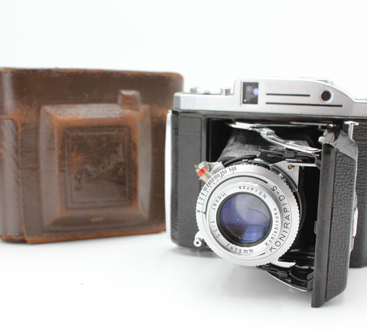 KONICA PEARL II Rangefinder 6x4.5 Medium Format Film Camera 75mm f/3.5【Exc+3】