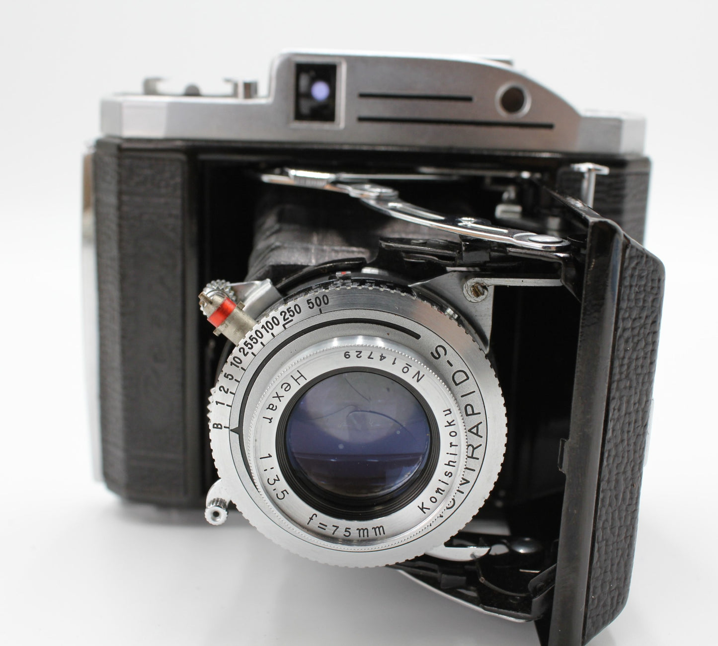 KONICA PEARL II Rangefinder 6x4.5 Medium Format Film Camera 75mm f/3.5【Exc+3】