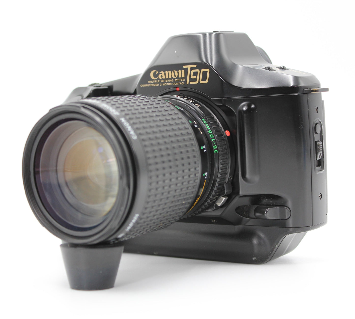 Canon T90 35mm SLR Film Camera Body Black New FD 35-105mm f/3.5-4.5 Lens【Exc+4】