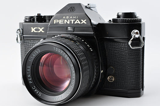 PENTAX KX SLR 35mm Film Camera Black SMC PENTAX 50mm f/1.4 from JAPAN【Exc5+】
