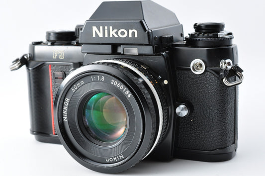 Nikon F3 Eyelevel SLR Film Camera 50mm f/1.8 Pancake Lens MF-14 JAPAN【Exc5+】