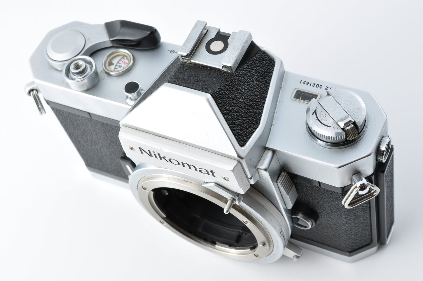 Nikon Nikomat FT2 SLR Film Camera Silver Non Ai Nikkor 50mm f/2 JAPAN【Exc3+】