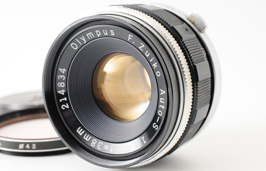 OLYMPUS F.Zuiko Auto-S 38mm f/1.8 MF Lens for Pen F Mount from JAPAN 【Exc+3】