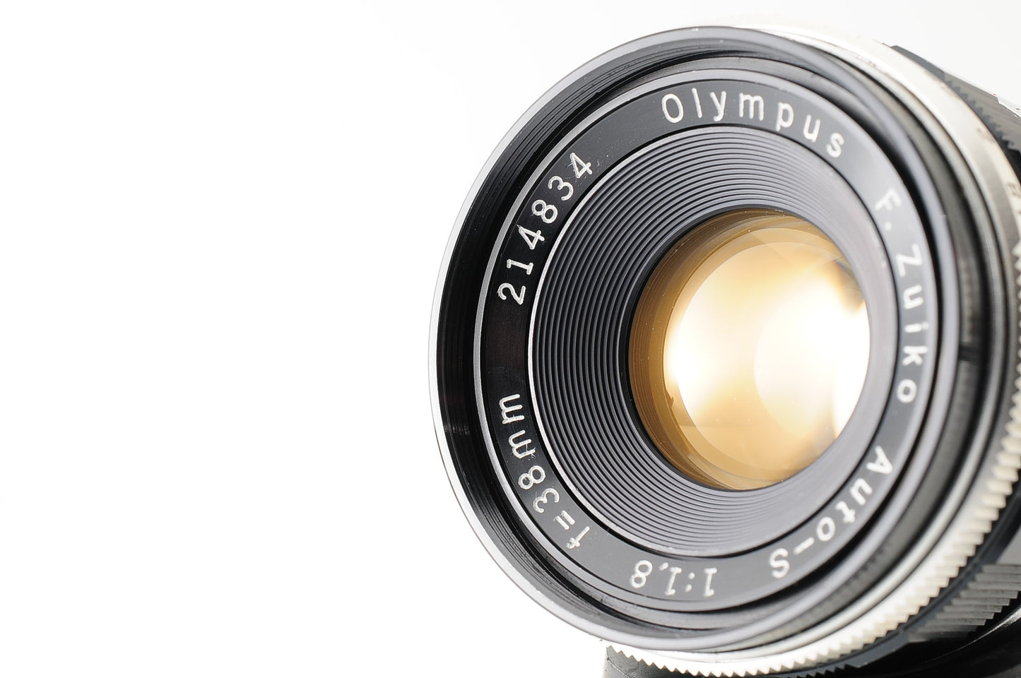 OLYMPUS F.Zuiko Auto-S 38mm f/1.8 MF Lens for Pen F Mount from JAPAN 【Exc+3】