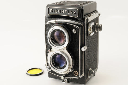Ricoh Ricohflex New Dia L 6x6 TLR Film Camera w/ 80mm 8cm F3.5 Lens JAPAN【Exc5+】