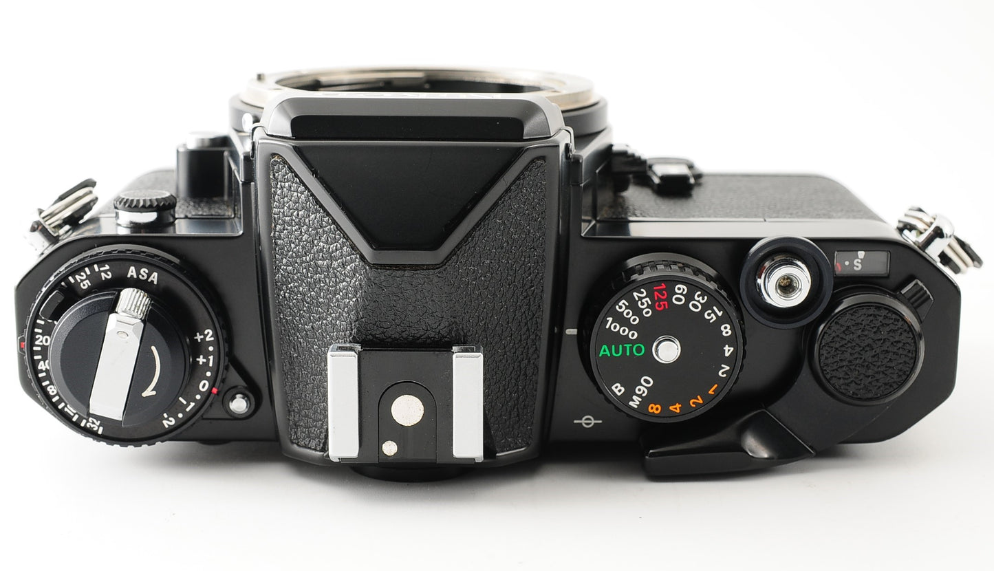 Nikon FE Black 35mm SLR Film Camera MD-12 Motordrive from JAPAN【Exc+4】