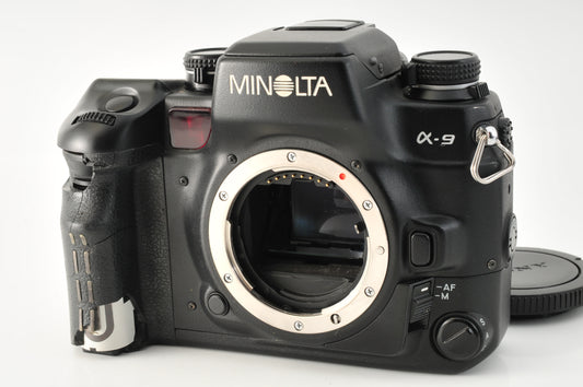 Minolta α-9 a-9 Alpha Maxxum Dynax SLR Film Camera Black Body from Japan【Exc4+】