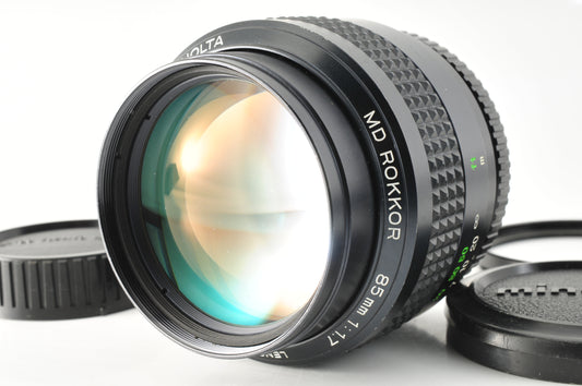 Minolta MD Rokkor 85mm f/1.7 MF Prime Lens SR Mount from JAPAN【Near Mint】