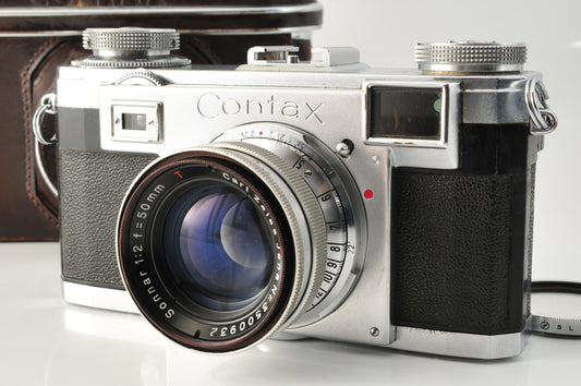 CONTAX ZEISS IKON ⅡRangefinder Carl Zeiss Jena Sonnar 50mm f/2 from JAPAN【Read】
