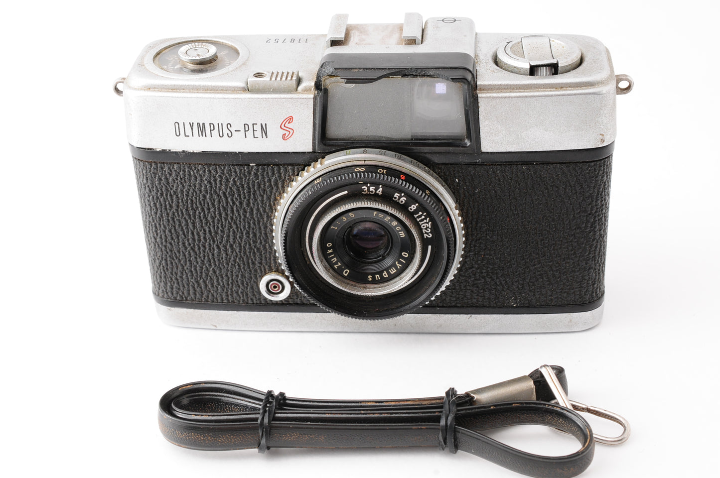 OLYMPUS PEN S Half Frame Film Camera 28mm  f/3.5 Lens from Japan【Very Good】
