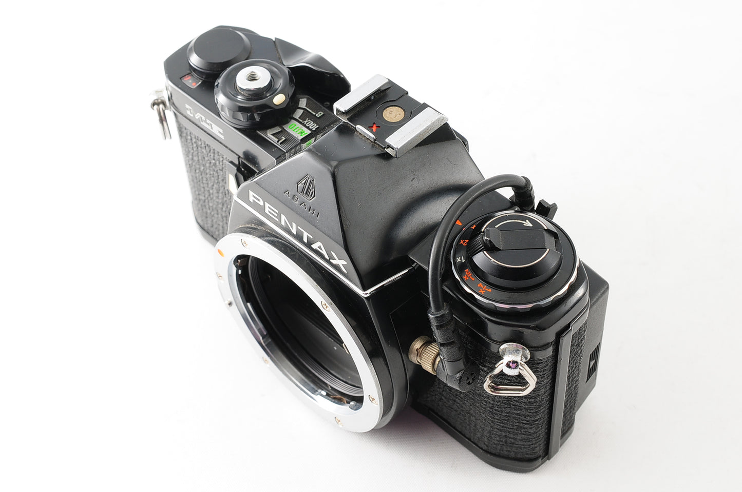 PENTAX ME Black DIGITAL DATE M Film Camera Body from JAPAN【Exc+5】