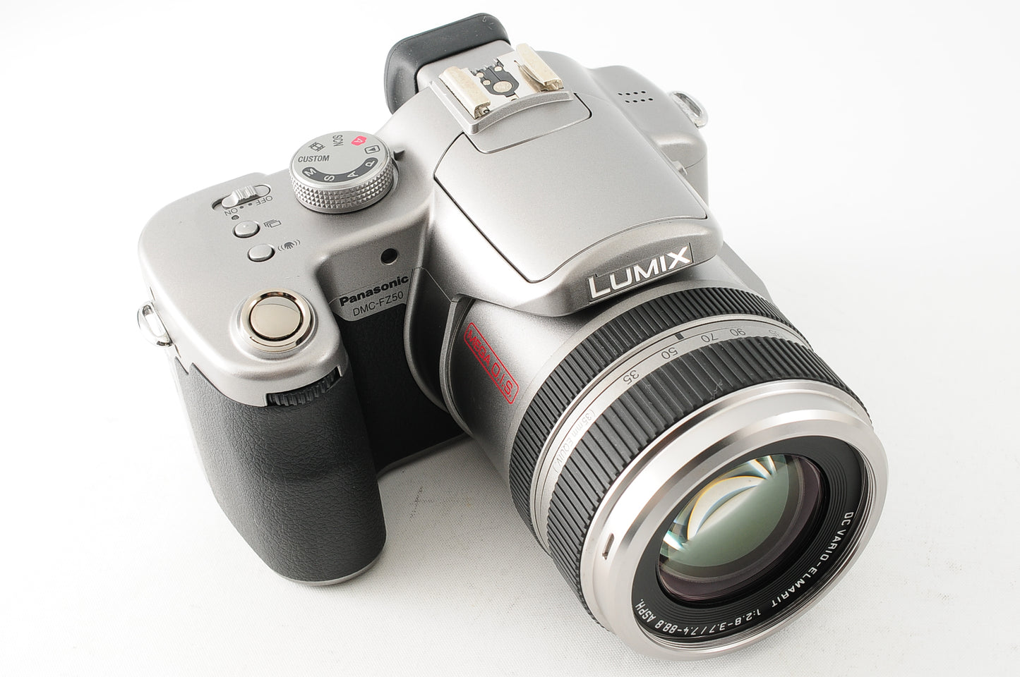 Panasonic LUMIX DMC-FZ50 10.1MP Digital Camera Leica Silver 12x Zoom【Exc+5】