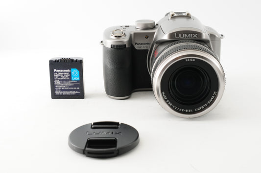 Panasonic LUMIX DMC-FZ50 10.1MP Digital Camera Leica Silver 12x Zoom【Exc+5】