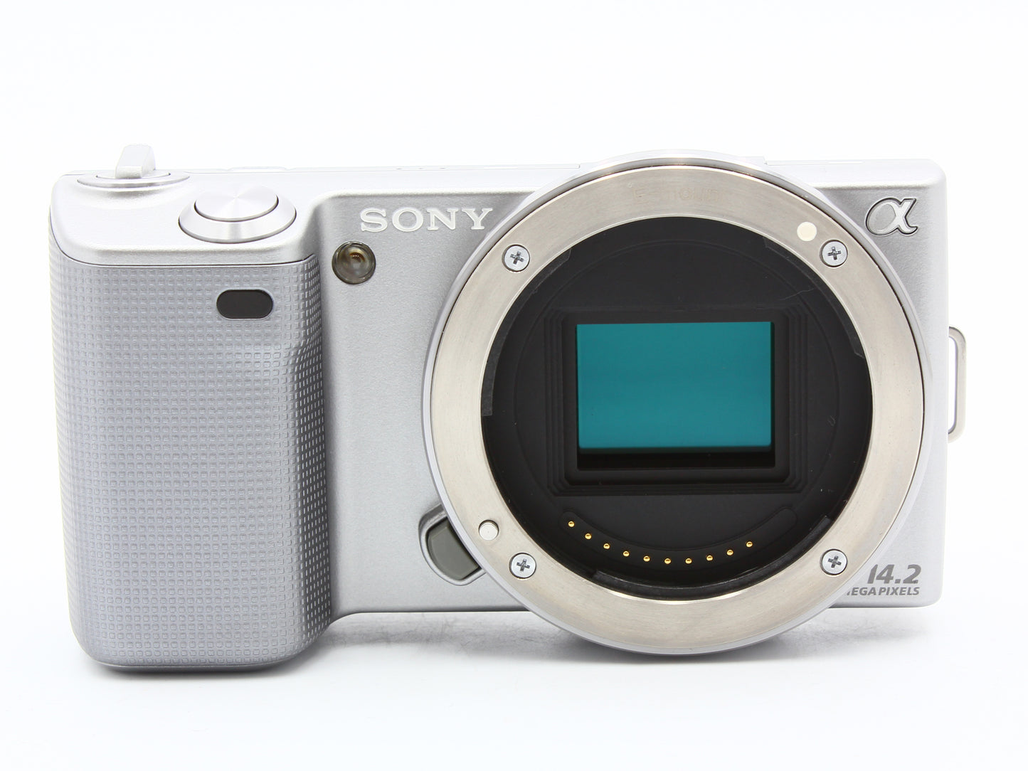 SONY NEX-5 Silver Digital Camera 14.2MP 18-55mm f/3.5-5.6 OSS Lens JAPAN 【Exc+5】