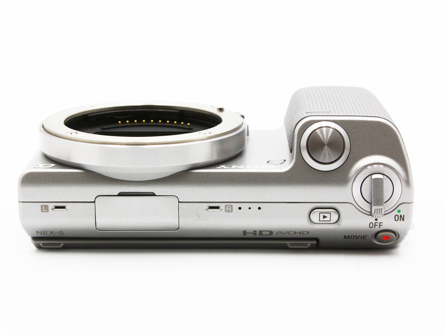SONY NEX-5 Silver Digital Camera 14.2MP 18-55mm f/3.5-5.6 OSS Lens JAPAN 【Exc+5】