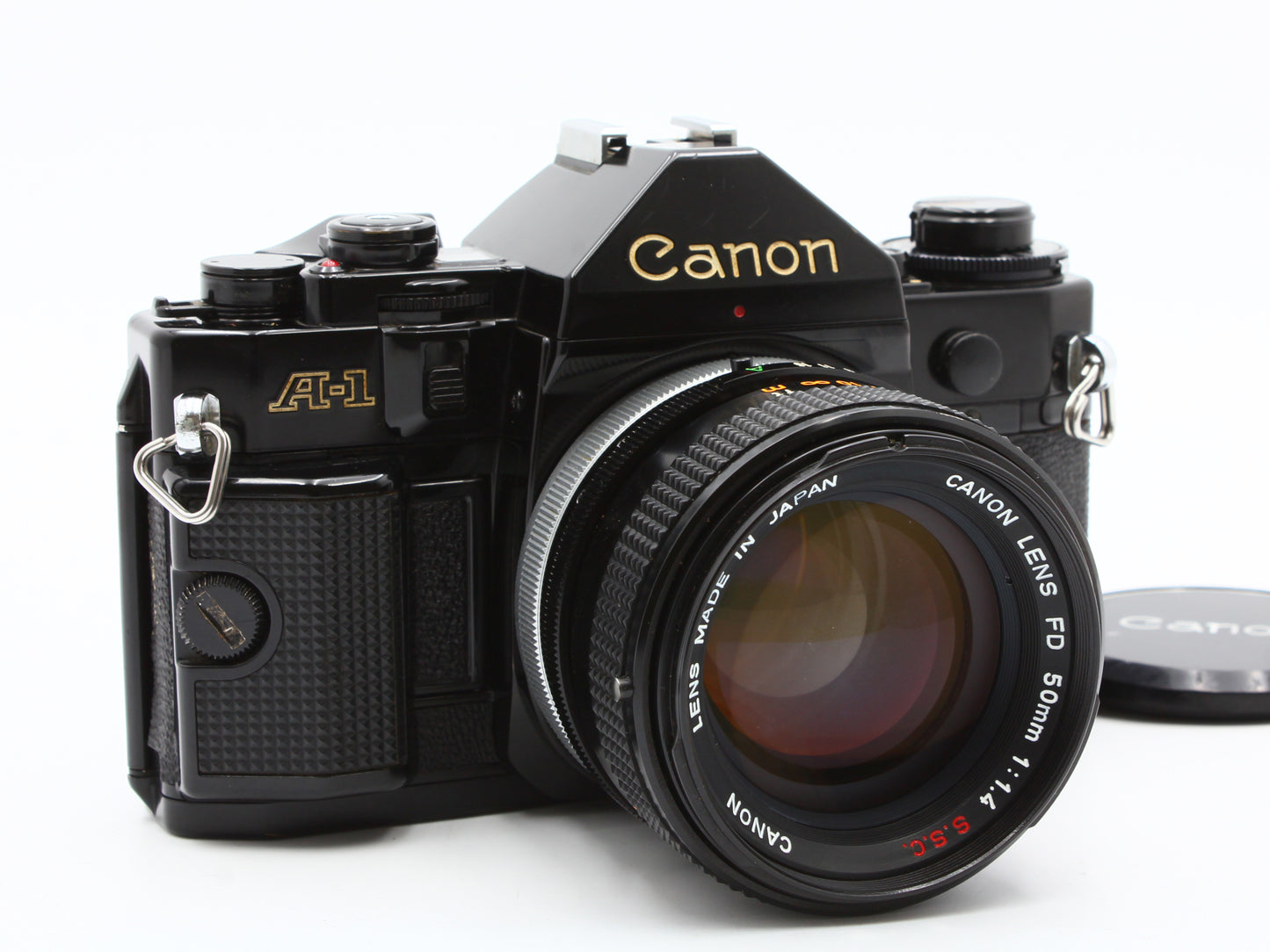 Canon A-1 35mm SLR Film Camera FD 50mm f/1.4 S.S.C. Lens from JAPAN【Exc+4】