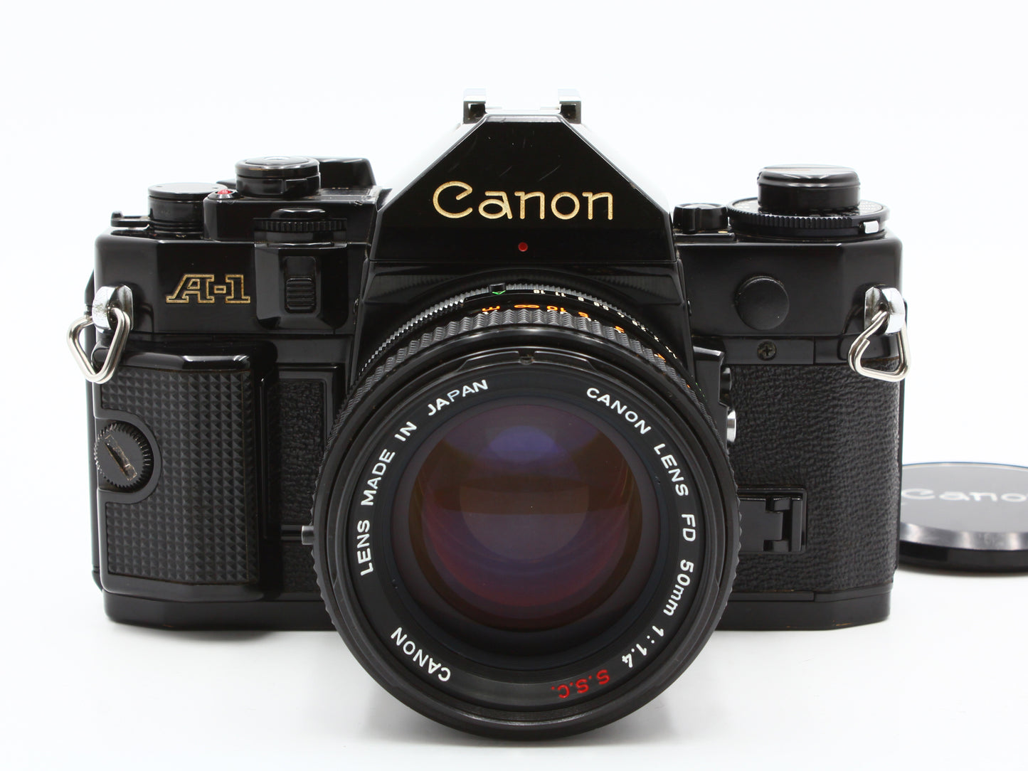 Canon A-1 35mm SLR Film Camera FD 50mm f/1.4 S.S.C. Lens from JAPAN【Exc+4】