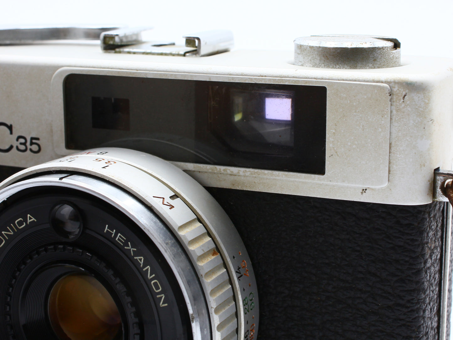 KONICA C35 Rangefinder Film Camera Hexanon 38mm f/2.8 Lens from JAPAN【VeryGood】