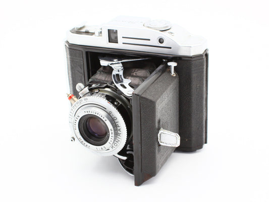 Konishiroku Pearl Rangefinder Film Camera Hexar 75mm f/4.5 from JAPAN 【Exc+3】