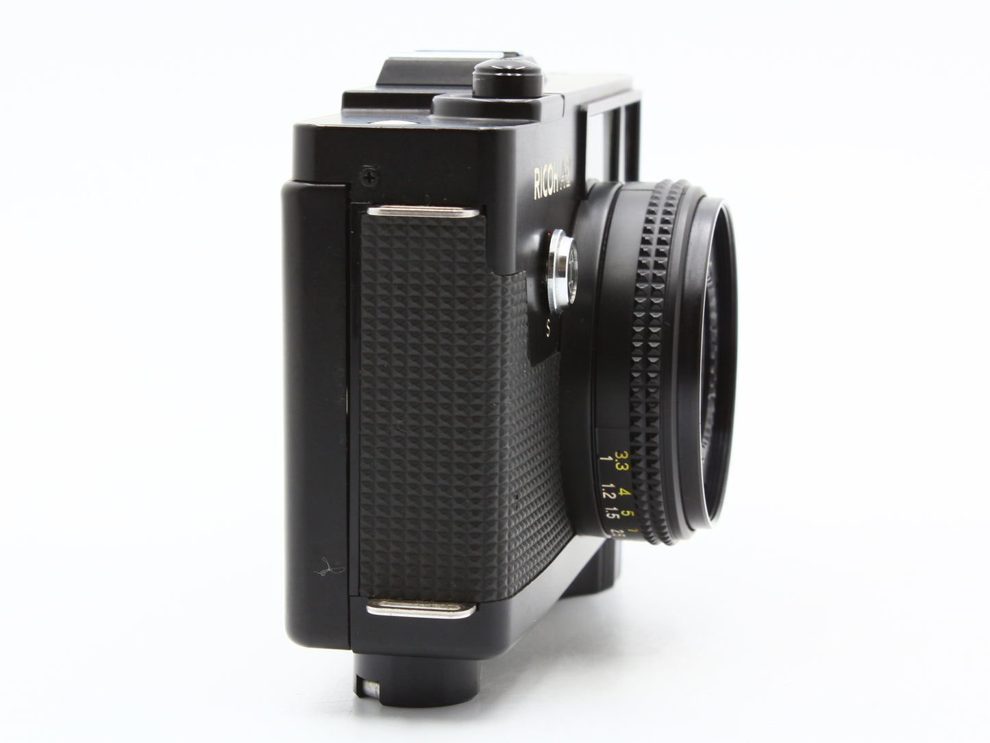 RICOH A-2 35mm Film Camera Black COLOR RIKENON 35mm f/2.8 Lens JAPAN【VeryGood】