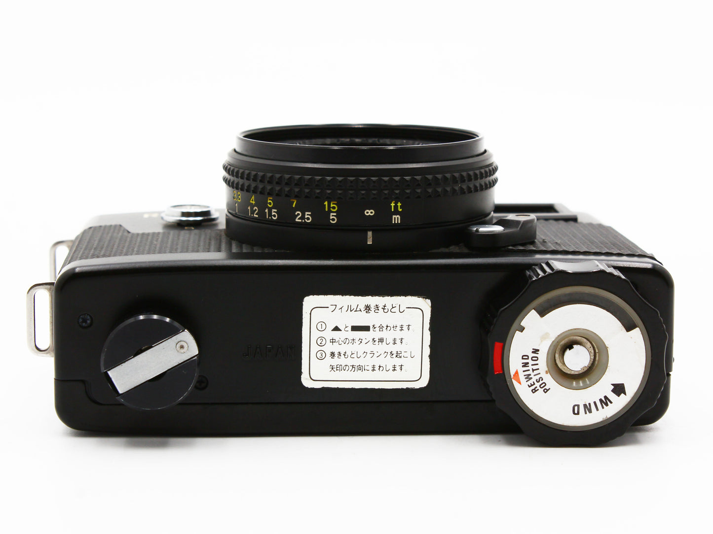 RICOH A-2 35mm Film Camera Black COLOR RIKENON 35mm f/2.8 Lens JAPAN【VeryGood】