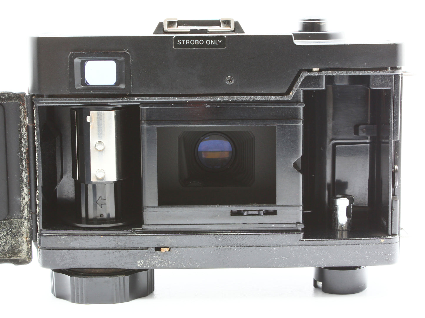 RICOH A-2 35mm Film Camera Black COLOR RIKENON 35mm f/2.8 Lens JAPAN【VeryGood】